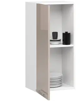 Kuchyňské dolní skříňky Ak furniture Závěsná kuchyňská skříňka Olivie W 40 cm bílá/cappuccino