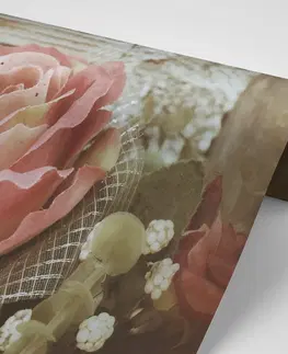 Samolepící tapety Samolepící fototapeta elegantní vintage růže