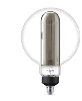 Stmívatelné LED žárovky Philips Philips Giant Globe kouřová LED žárovka E27 6,5 W