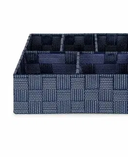 Úložné boxy Compactor Organizér na prádlo a doplňky Toronto, 5 přihrádek, modro-šedá