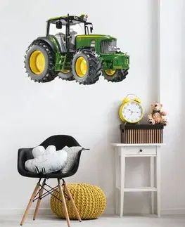 Samolepky na zeď Dětské samolepky na zeď pro kluky - Traktor