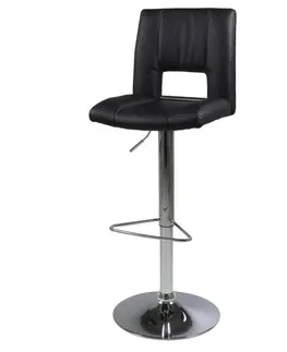 Barové židle Actona Otočná barová židle Elen černá