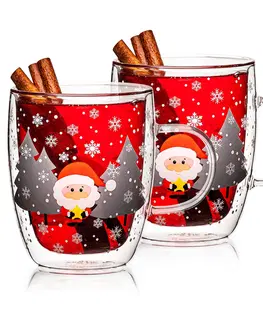 Hrnky a šálky 4Home Termo sklenice Mug Santa Hot&Cool 270 ml, 2 ks