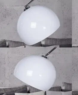 Svítidla LuxD 16775 Designová stojanová lampa Arch bílá