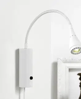 Nástěnná svítidla Nordlux LED nástěnné světlo Mento s ohebným ramenem, bílé