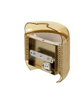 Designová nástěnná svítidla BIG WHITE (SLV) PANTILO ROPE nástěnné přisazené svítidlo, ostatní, 1x max. 15 W G9, zlatá 1007595