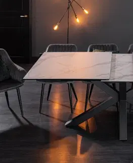 Jídelní stoly Rozkládací jídelní stůl EUFEMOS Dekorhome Kámen