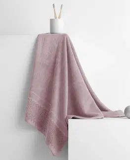 Ručníky AmeliaHome Ručník RUBRUM klasický styl 30x50 cm pudrově růžový, velikost 50x90