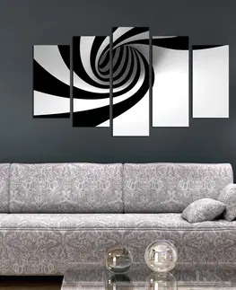 Obrazy Hanah Home Vícedílný obraz Spirála 110x60 cm