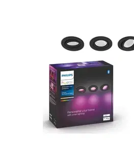 Svítidla Philips - SADA 3x LED RGB Stmívatelné podhledové svítidlo Hue CENTURA 1xGU10/5,7W/230V 2000-6500K
