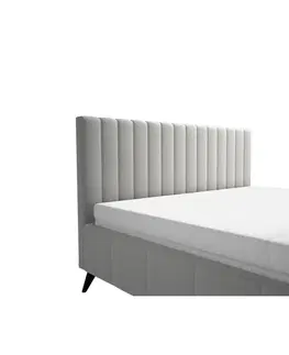 Čalouněné postele Manželská Postel Vivien, 160x200, Krémová