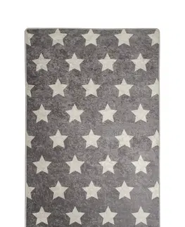 Koberce a koberečky Conceptum Hypnose Dětský koberec Stars 140x190 cm šedý