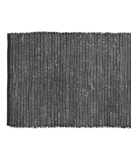 Koberce a koberečky Černý antik bavlněný koberec Rug black - 75*160 cm Chic Antique 16091924 (16919-24)