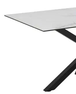 Jídelní stoly Actona Jídelní stůl Heaven bílý/černý