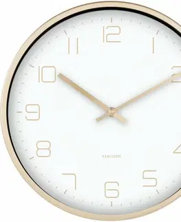 Hodiny Karlsson 5720WH designové nástěnné hodiny, pr. 30 cm