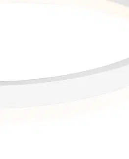 Zavesna svitidla Designové závěsné svítidlo bílé 40 cm včetně LED 3 stupňové stmívatelné - Anello