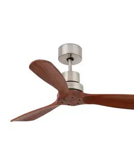 Stropní ventilátory FARO BARCELONA Stropní ventilátor Mini Lantau s ořechovým dřevem