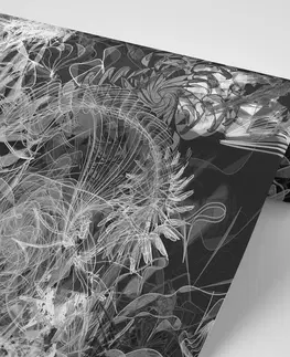 Samolepící tapety Samolepící tapeta černobílé abstraktní umění