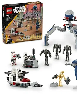 Hračky LEGO LEGO -  Star Wars 75372 Bojový balíček Klonového vojáka a Bojového droida