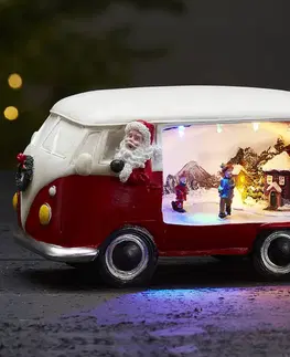 Vánoční vnitřní dekorace STAR TRADING Dekorativní světlo Merryville s LED vánoční bus