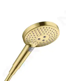 Sprchy a sprchové panely HANSGROHE Raindance Select S Sprchová hlavice 120, 3 proudy, leštěný vzhled zlata 26530990