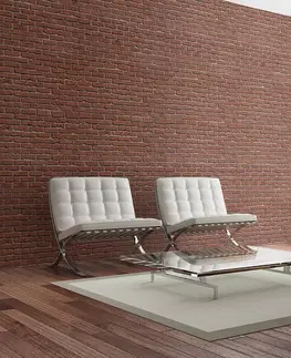 Tapety s imitací cihly, kamene a betonu Fototapeta s motivem červené cihly - Brick: simple design