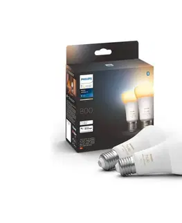 LED osvětlení Philips SADA 2xLED Stmívatelná žárovka Philips Hue WHITE AMBIANCE E27/6W/230V 2200-6500K 