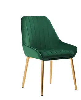 Židle Jídelní křeslo PERLIA Tempo Kondela Smaragdová