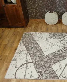 Koberce a koberečky Dywany Lusczow Kusový koberec FLORYA Tezy béžový, velikost 160x235