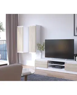 TV stolky ArtAko TV stolek CLIPS K160 Barva: Bílá / dub sonoma