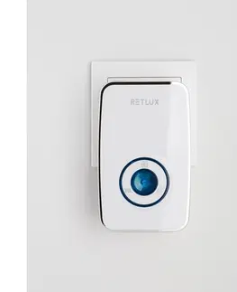 Domovní alarmy Retlux RDB 101 Bezdrátový zvonek do zásuvky, 1x tlačítko, dosah 150 m