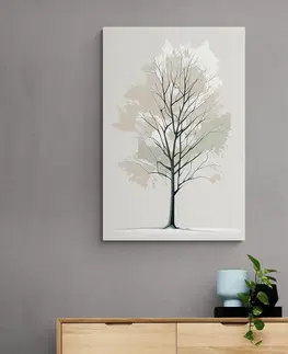 Obrazy stromy a listy Obraz minimalistický strom