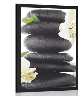 Feng Shui Plakát Zen kameny a mořská sůl