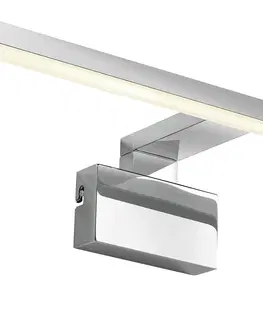 Nástěnná svítidla Nordlux Nástěnné svítidlo LED do koupelny Marlee, kov, chromový povrch, 50 cm, 3