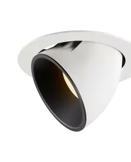 LED podhledová svítidla SLV BIG WHITE NUMINOS GIMBLE XL zápustné stropní svítidlo bílé/černé 3000 K 55° 1006062