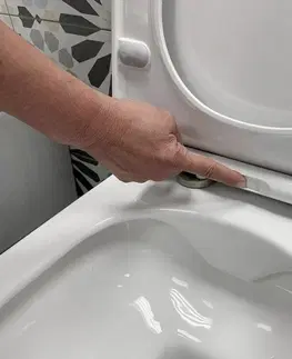 WC sedátka PRIM předstěnový instalační systém s bílým  tlačítkem  20/0042 + WC MYJOYS MY1 + SEDÁTKO PRIM_20/0026 42 MY1