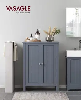 Koupelnové skříňky Skříňka koupelnová 60x30x80cm šedá