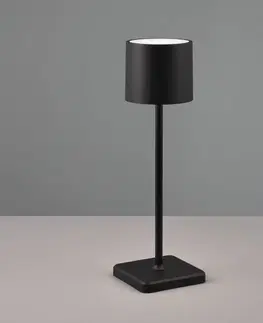 Stolní lampy Reality Leuchten LED stolní lampa Fernandez, stmívač a CCT černá