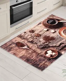Koberce a koberečky Bellatex Kusový koberec Káva 3D, 80 x 120 cm