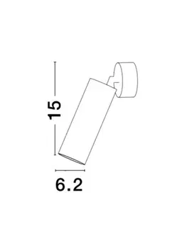 Moderní bodová svítidla NOVA LUCE bodové svítidlo DEXTER černý hliník GU10 1x10W 821601