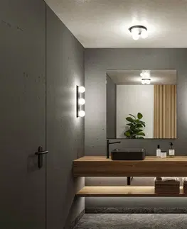 Moderní stropní svítidla PAULMANN Selection Bathroom stropní svítidlo Gove IP44 G9 230V max. 3x20W černá mat/satén
