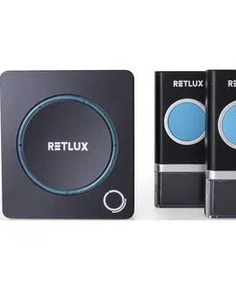 Domovní alarmy Retlux RDB 112 Bezdrátový zvonek do zásuvky, 1x tlačítko, dosah 150 m