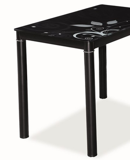 Jídelní stoly Jídelní stůl NEFON 100x60 cm, černá
