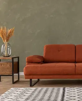 Pohovky a gauče Pohovka MUSTANG dvoumístná oranžová