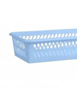 Úložné boxy PROHOME - Košík 20,1x10,3x4,9cm plastový modrý