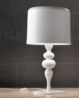 Stolní lampy Masiero Stolní lampa Eva TL3+1G 75 cm, bílá