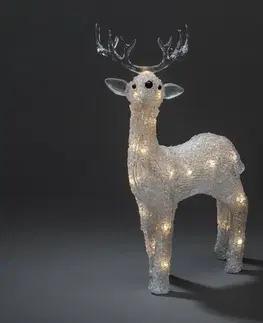 Venkovní dekorativní svítidla Konstsmide Christmas LED světelná figurka soba venkovní IP44 čirá 2500K