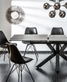 Jídelní stoly LuxD Designový jídelní stůl Zariah, 180-225 cm, láva