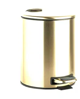 Odpadkové koše HOPA Odpadkový koš „Soft Close“, 5l, 205×265×205 mm Barva 21 zlatá lesklá KDBE161315010
