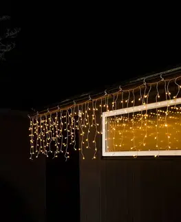 Vánoční světelné závěsy Konstsmide Christmas LED světelný závěs ledový déšť teplá bílá 5m